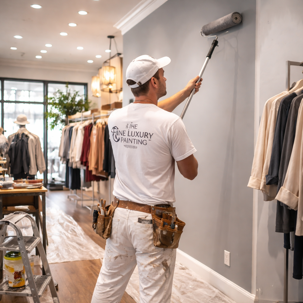Commercial interior painting services by Fine Luxury Painting